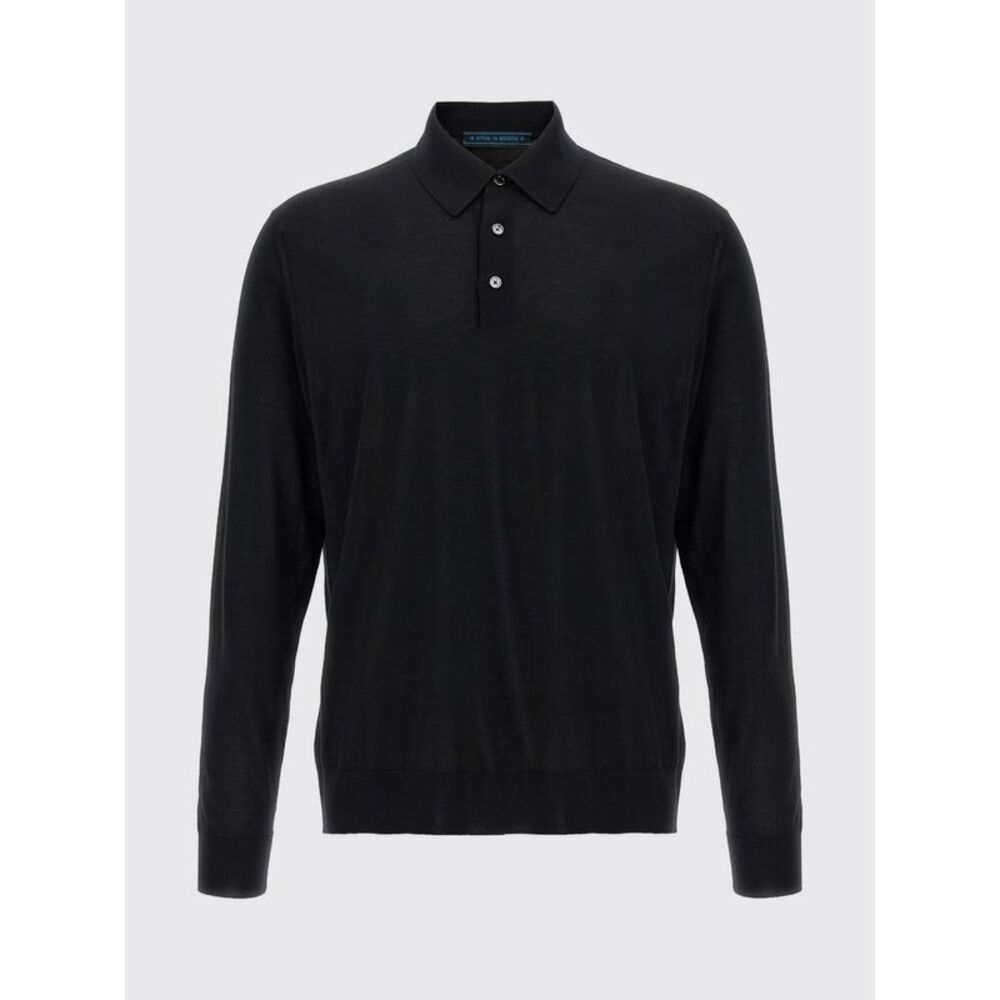 Kiton Men Kiton Wool Knit Polo Shirt